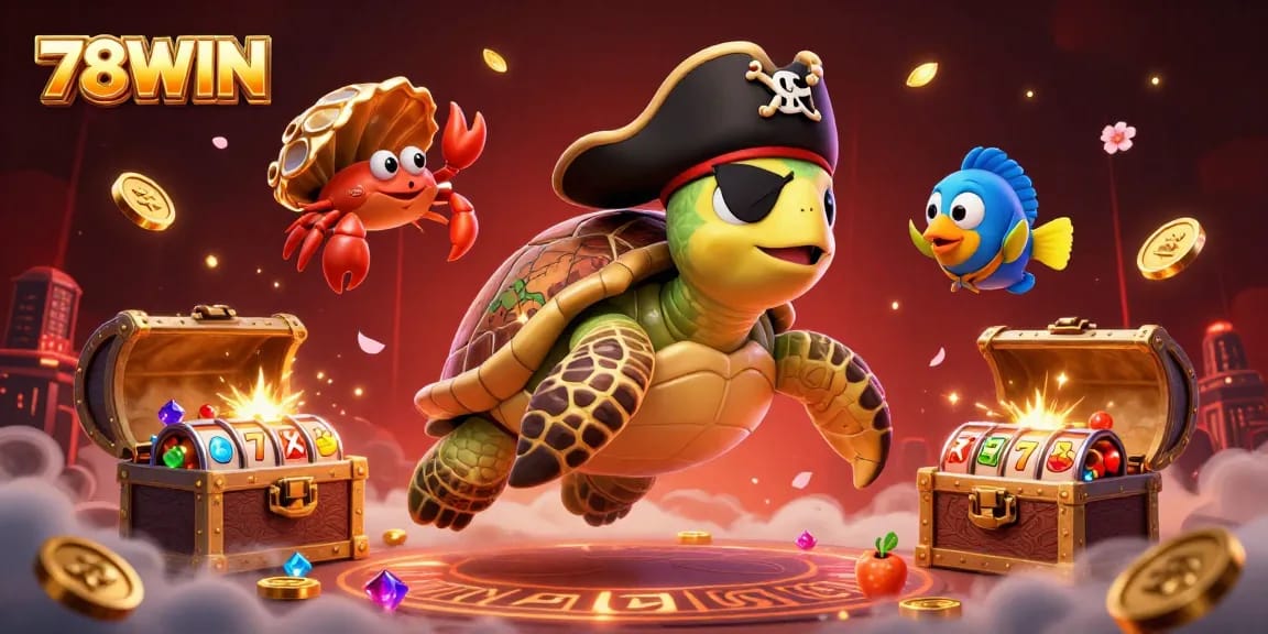 Experience thrilling gaming action with 78WIN in this vibrant underwater scene filled with treasure!