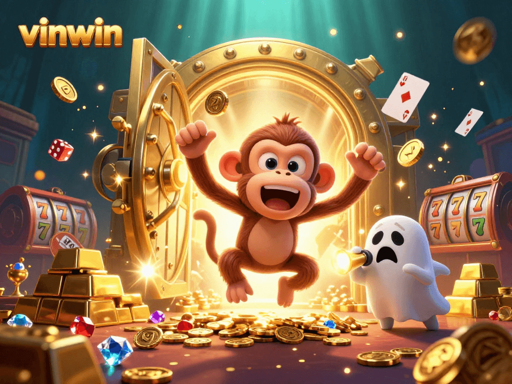 Win big with vinwin in this hyper-detailed casino adventure featuring treasures and excitement.