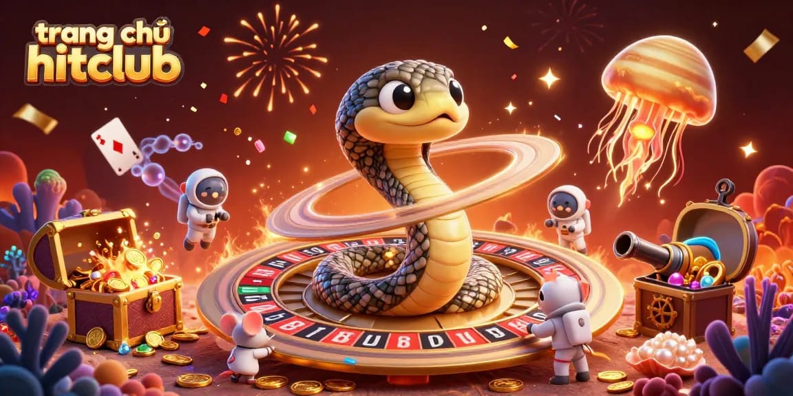Experience vibrant action at trang chủ hitclub with a thrilling cosmic casino scene featuring unique gaming elements.