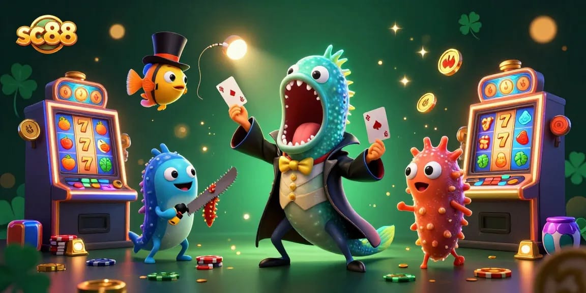 Engage with sc88's thrilling gaming universe featuring a magical deep-sea action scene.