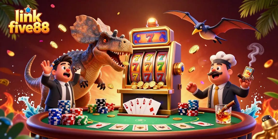Experience the excitement in link five88 with a 3D pachycephalosaurus winning big at the slots!