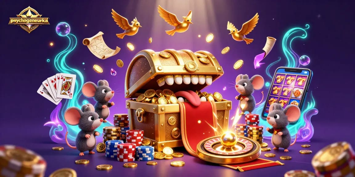 Win big at psychologeneureka's dynamic casino scene featuring games, treasure, and excitement.