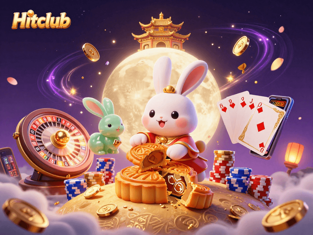 Engage with Hitclub's dynamic gaming experience featuring vibrant characters and casino elements.