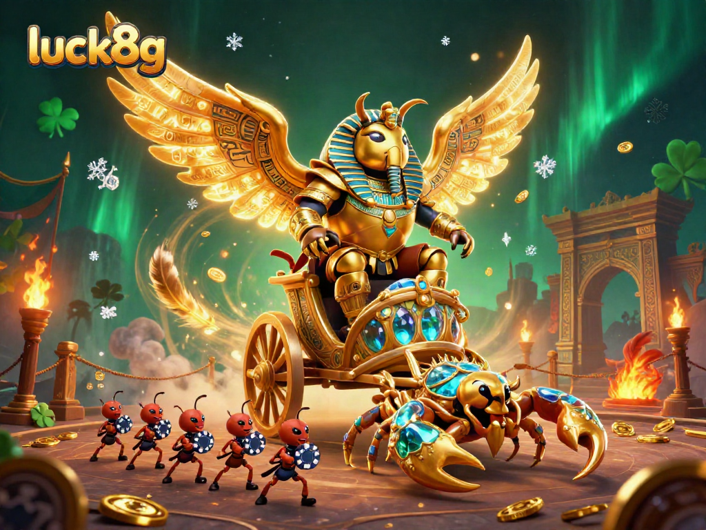 Experience thrilling gameplay at luck8g with golden beetle heroes leading exciting casino adventures.