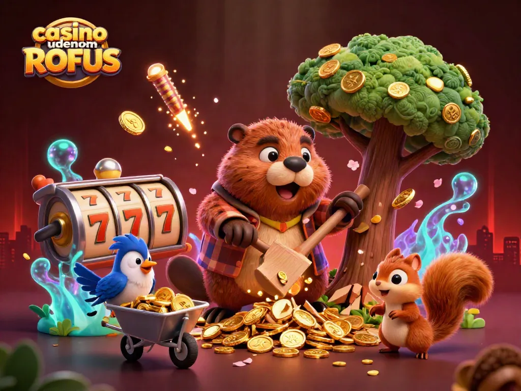 Experience the thrill of casino uden om ROFUS with engaging characters and vibrant gaming elements.