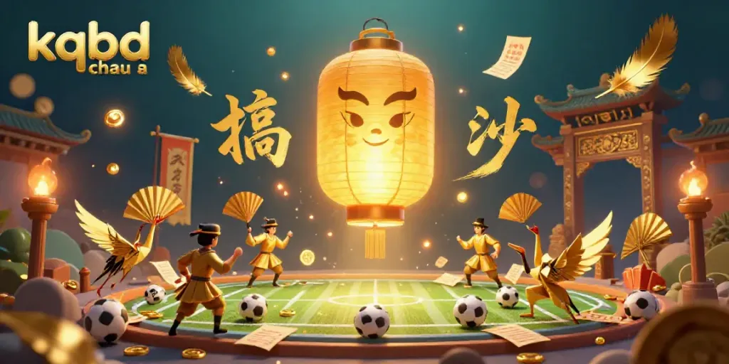 KQBD chau a brings thrilling betting action with a vibrant sports betting arena, golden lantern spirit, and lucky symbols.