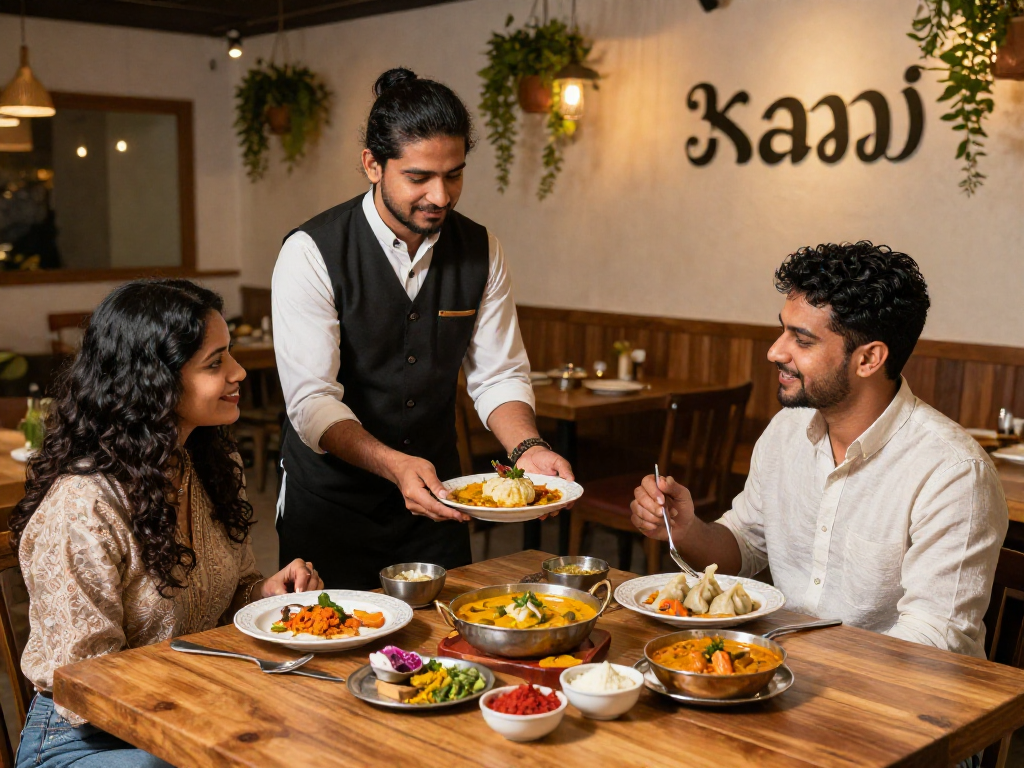 Experience the flavors of rokok88 slot login with authentic Indian curry and Nepalese momo in a cozy dining setting.