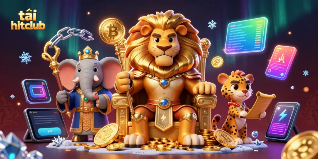 Engage with thrilling gameplay at tải hitclub, showcasing rich 3D characters and vibrant casino elements.