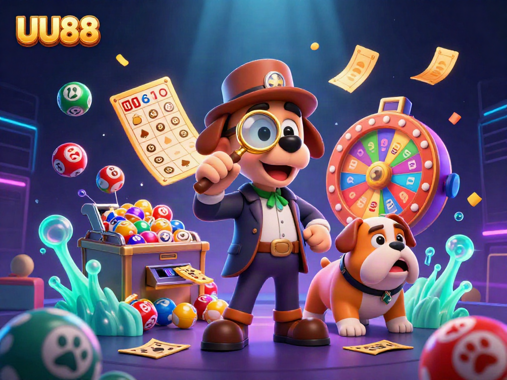 Experience the excitement of UU88 with a detective duo exploring a treasure-filled casino.