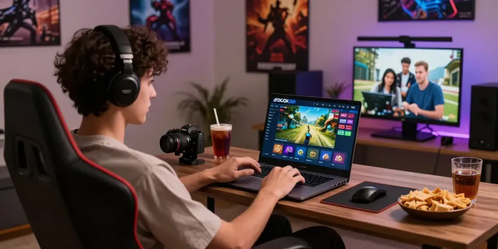 ROKOK88 link login page displayed on laptop for seamless access to gaming features.