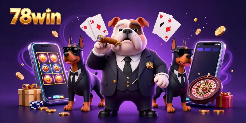 Experience thrilling gameplay at 78win with a vibrant casino scene bursting with energy.