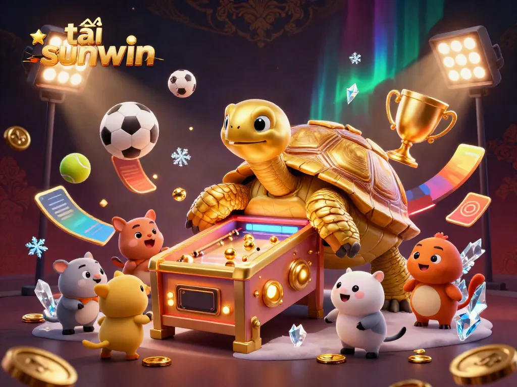 Experience thrilling gaming at tải sunwin with a vibrant and dynamic casino-themed illustration featuring exciting elements.